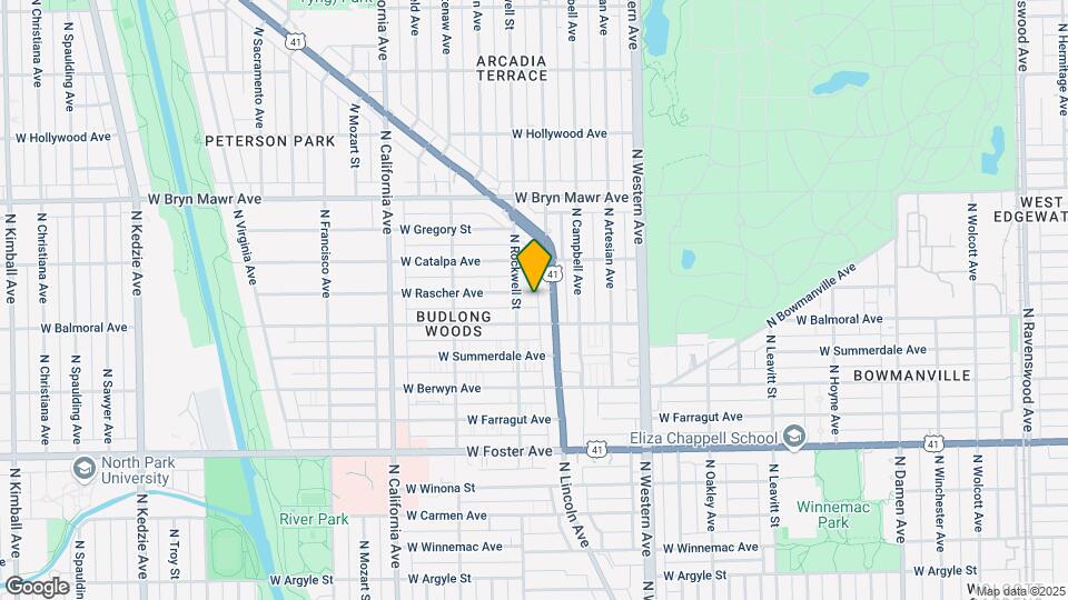 2545-2555 W Rascher Ave Map and Location Details