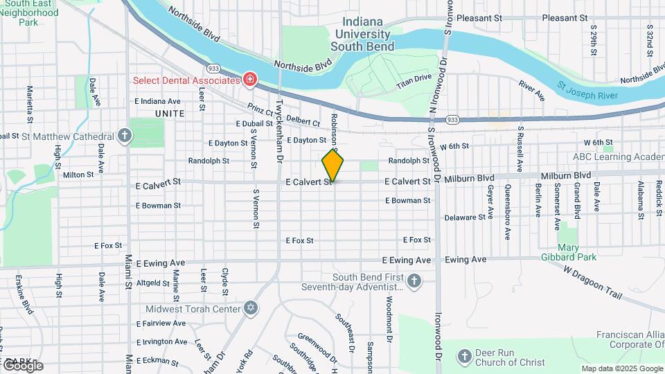 1650 E Calvert St Map and Location Details