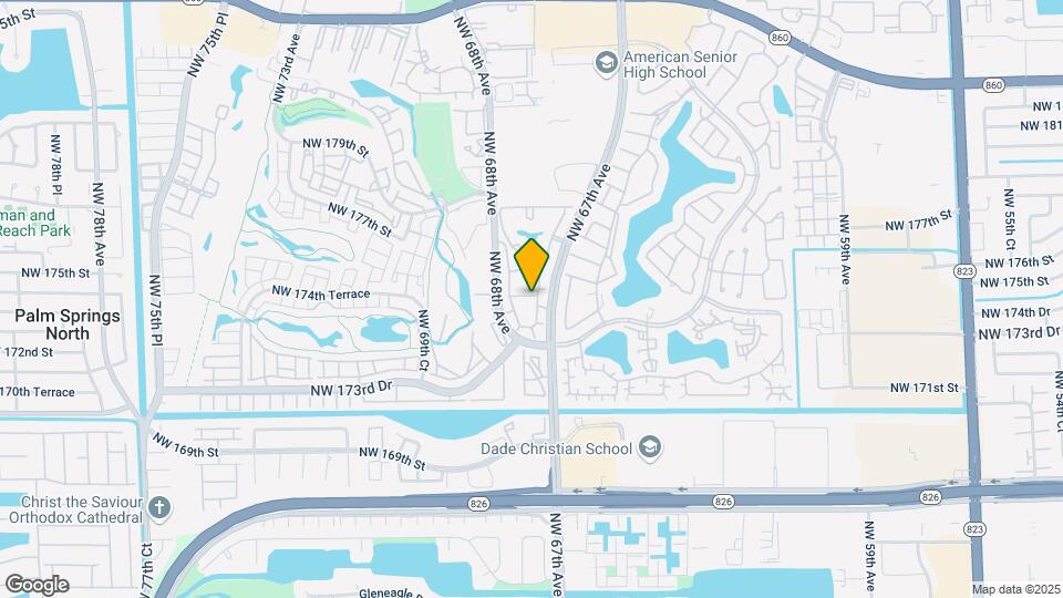 6720 NW 174th Terrace Map and Location Details
