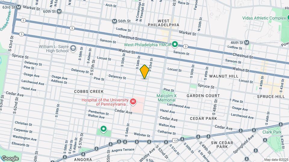 5321 Delancey St Map and Location Details