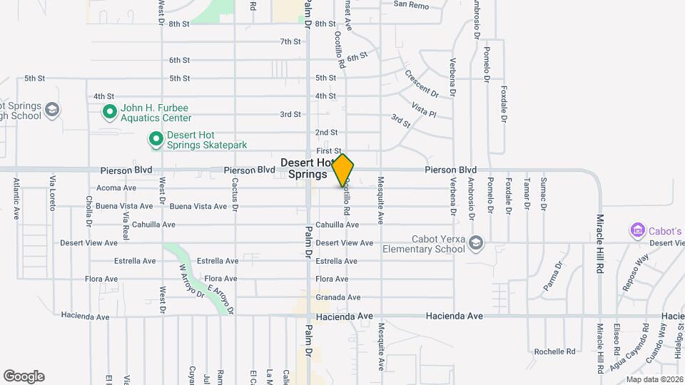 12155 Ocotillo Rd Map and Location Details