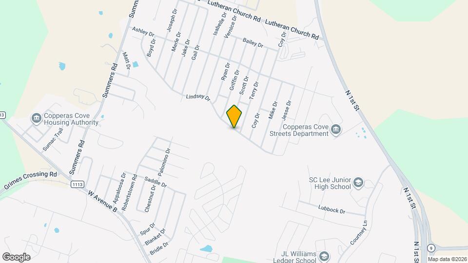 1907 Lindsey Dr Map and Location Details