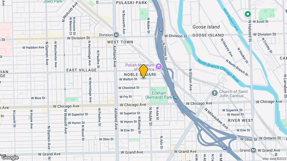 1423 W Walton St Map and Location Details
