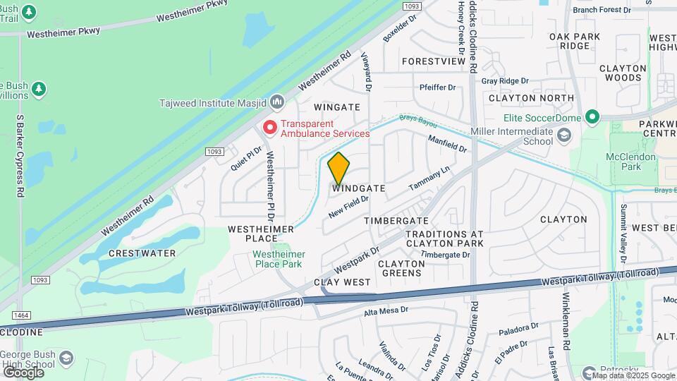 16210 Grassy Creek Dr Map and Location Details