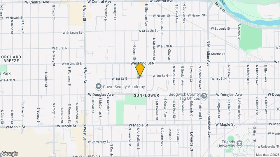 3361 W 1st St N Map and Location Details