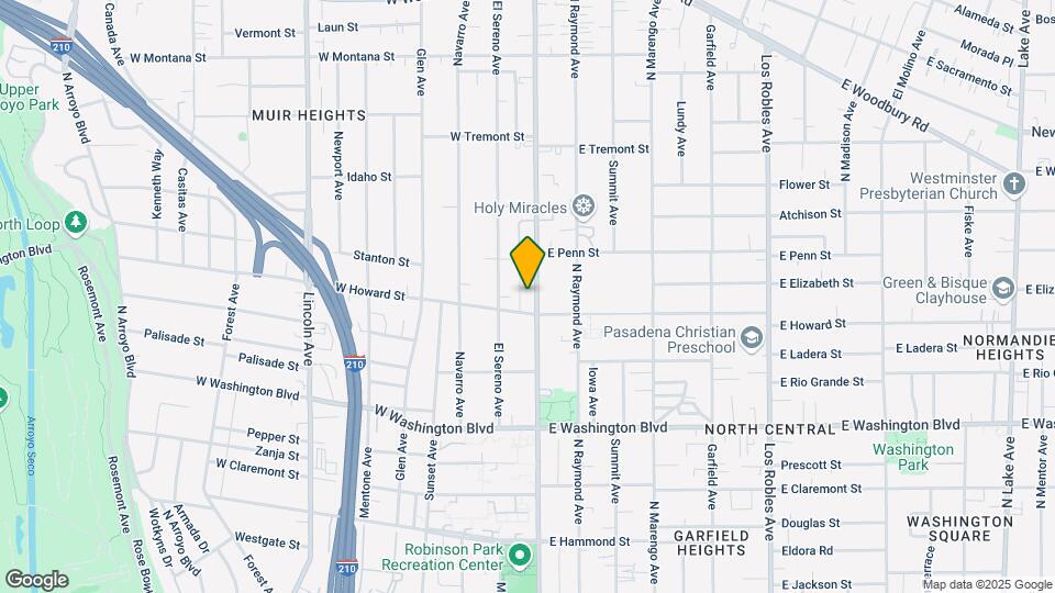 1577 N Fair Oaks Ave Map and Location Details