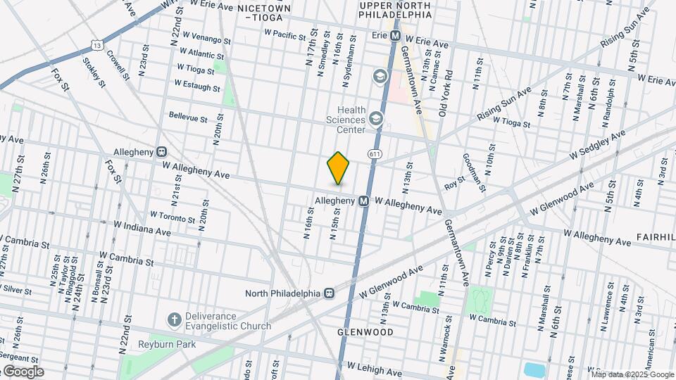 1515 W Allegheny Ave Map and Location Details