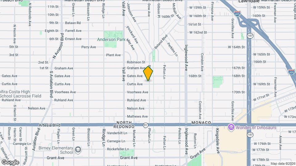 2423 Curtis Ave Map and Location Details