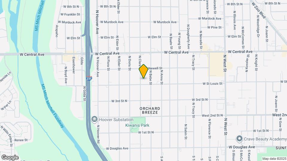 510 N Clara St Map and Location Details