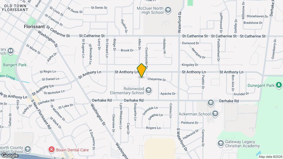 1030 Robinwood Dr Map and Location Details