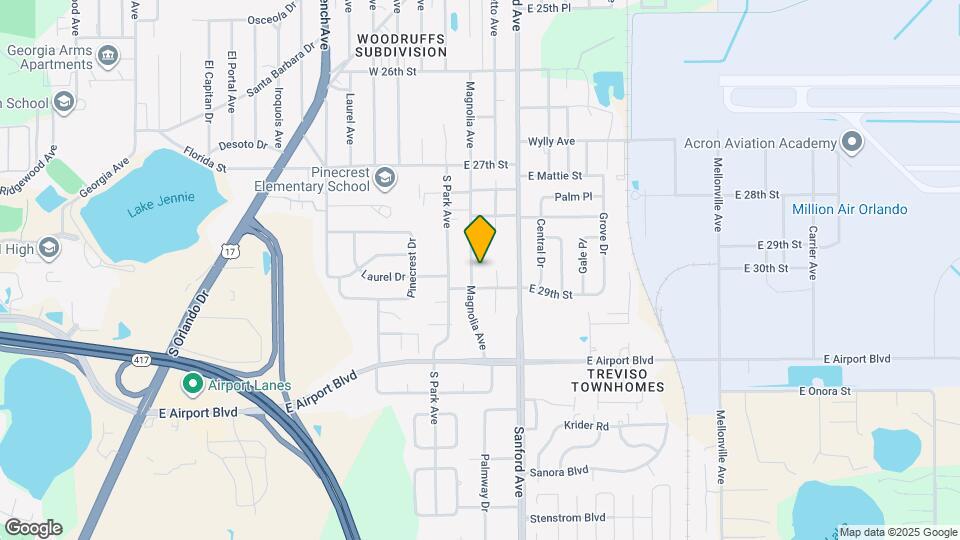 2853 Magnolia Ave Map and Location Details