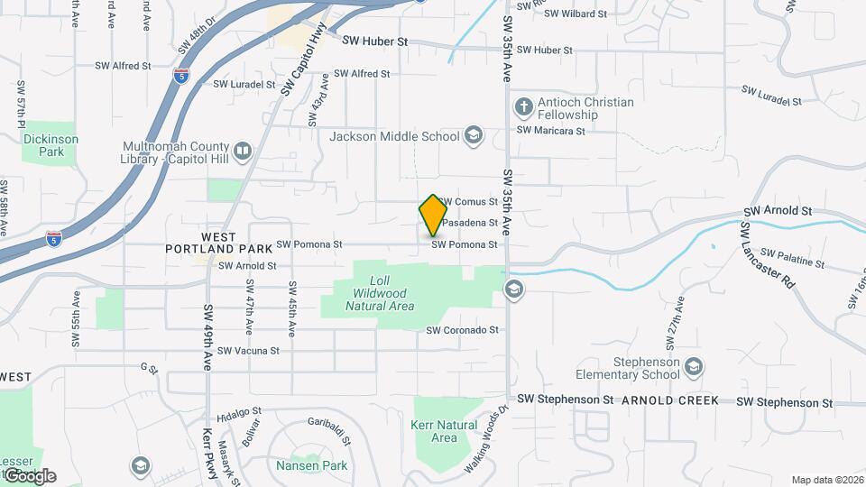 3819 SW Pomona St Mapa y Detalles de la Ubicación