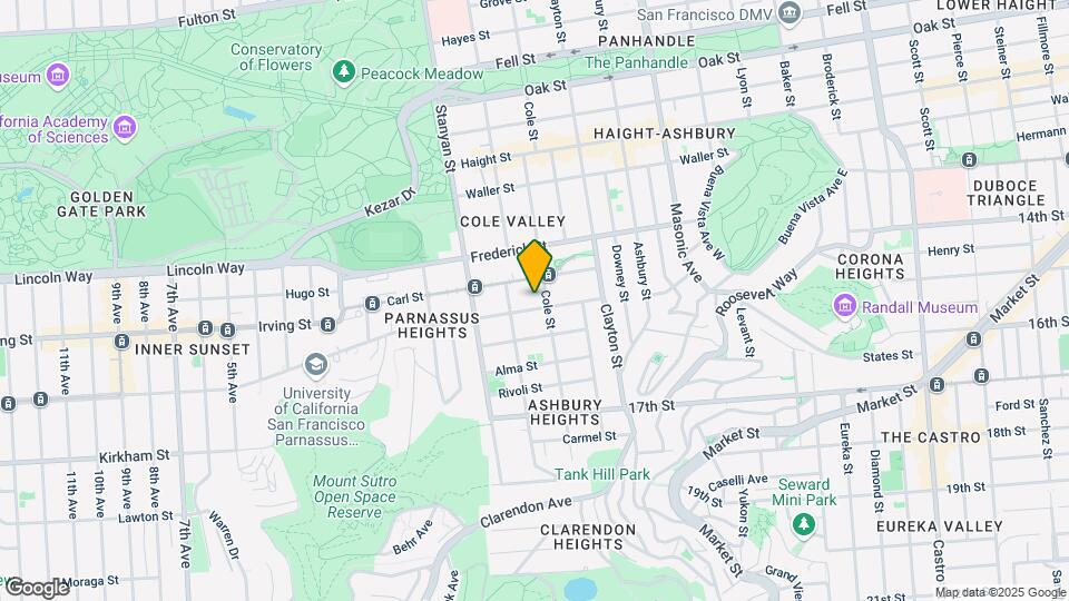112 Parnassus Ave Map and Location Details