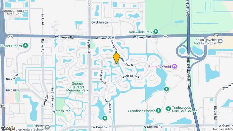 4322 Carambola Cir N Map and Location Details