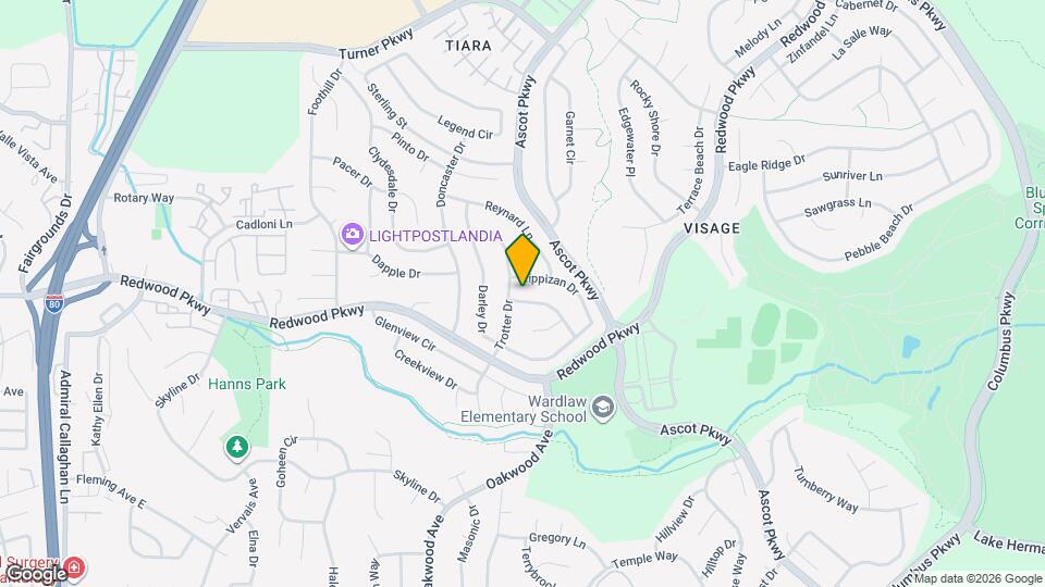 284 Preakness Ln Map and Location Details