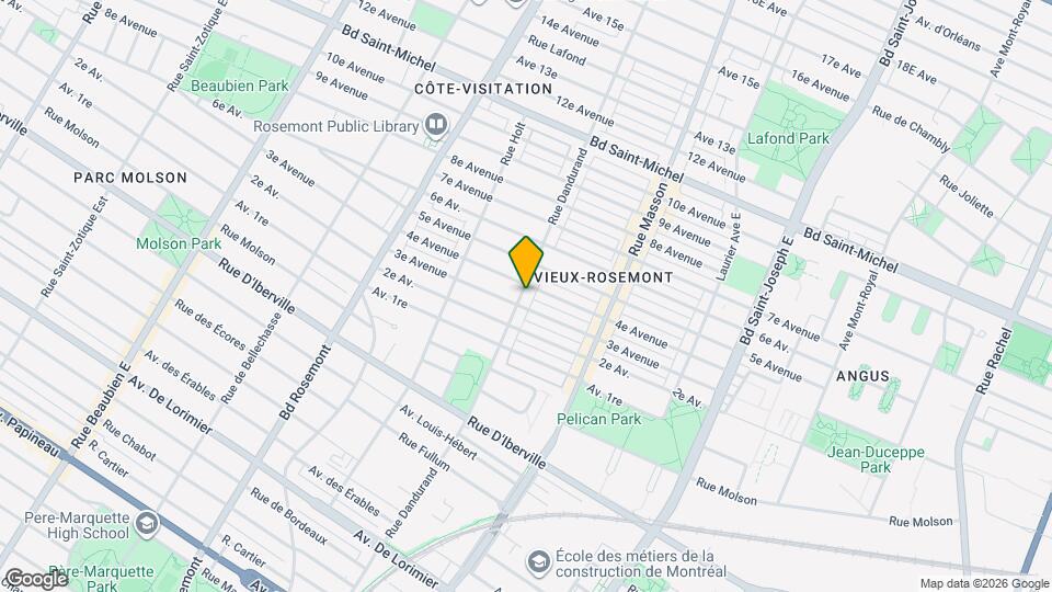 2722 Dandurand Rue Map and Location Details