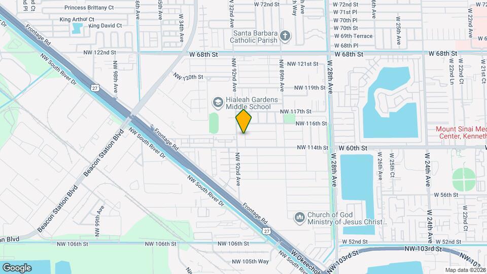 11458 NW 91st Ct Map and Location Details