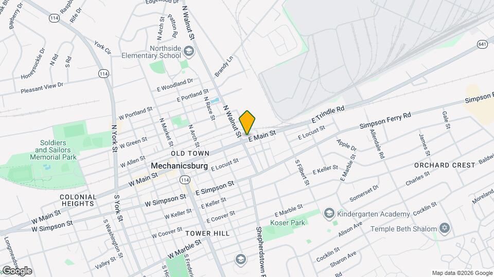 309 E Main St Map and Location Details