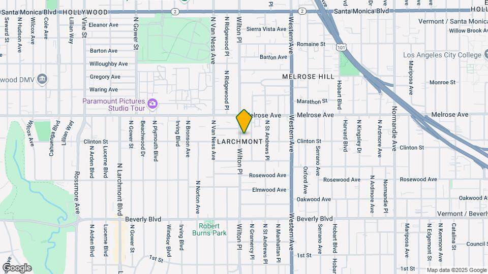 610 N Wilton Pl Mapa y Detalles de la Ubicación