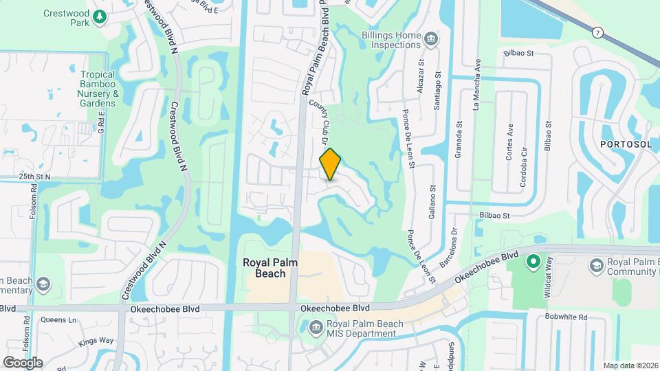 706 Palm Beach Trace Dr Map and Location Details