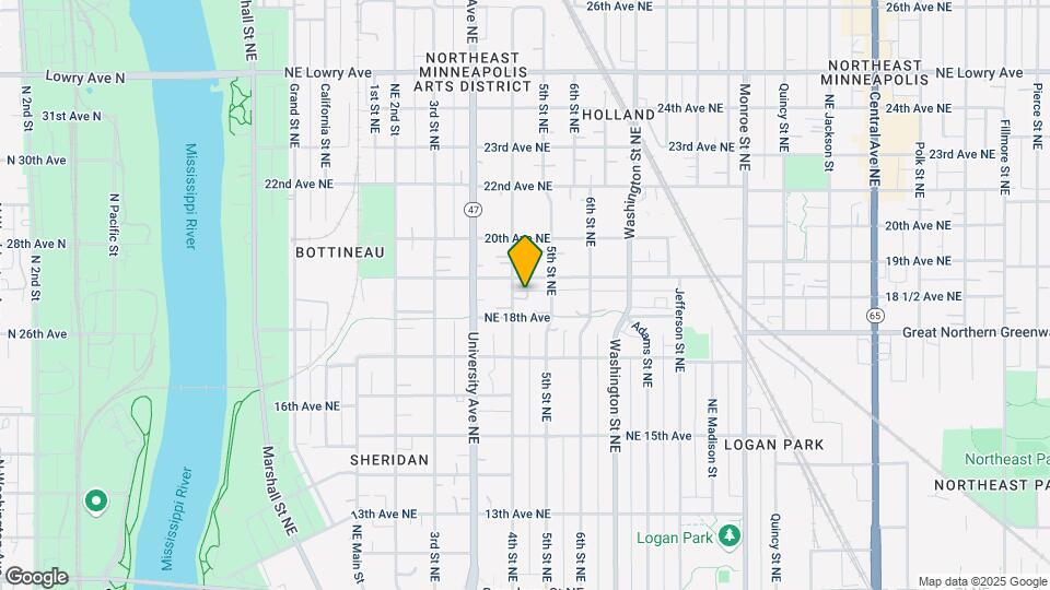 1819 4th St NE, Unit 2 Map and Location Details
