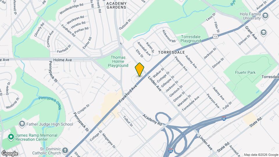 9174 Frankford Ave Map and Location Details