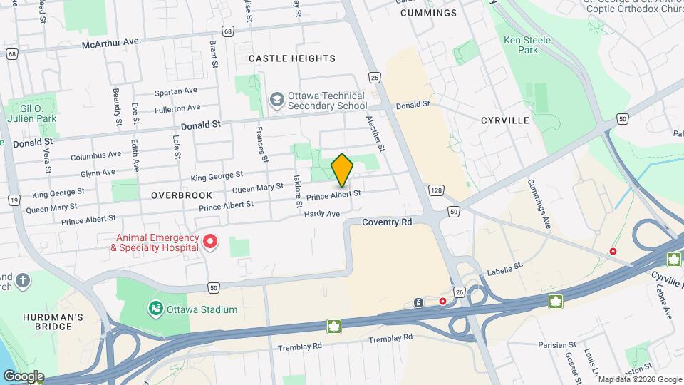 515 Prince Albert St Map and Location Details