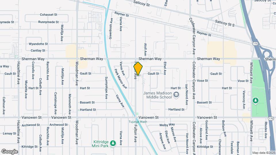 7048 Fulton Ave Map and Location Details