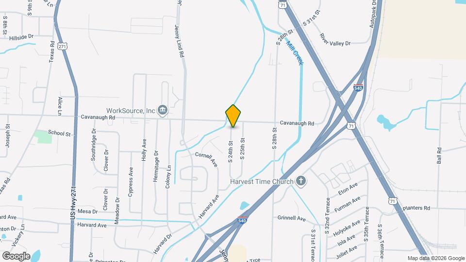 7713 S 24th St Map and Location Details