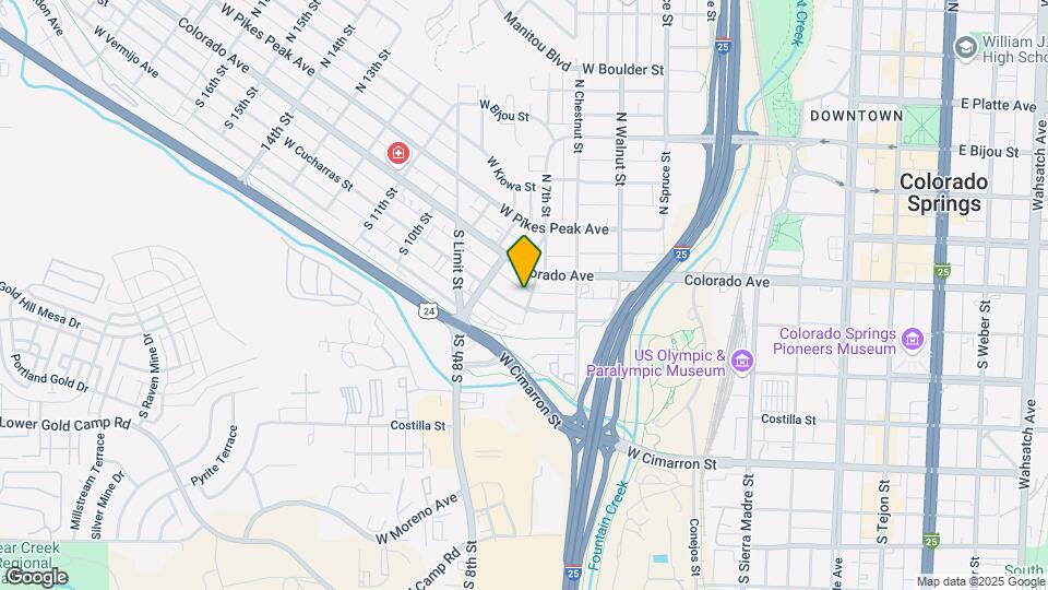704 W Cucharras St Map and Location Details