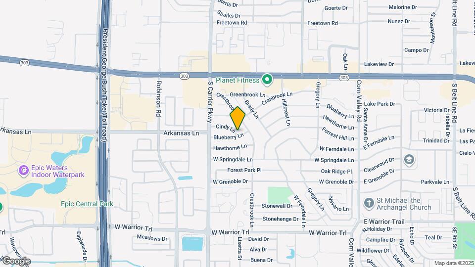 614 Blueberry Ln Map and Location Details