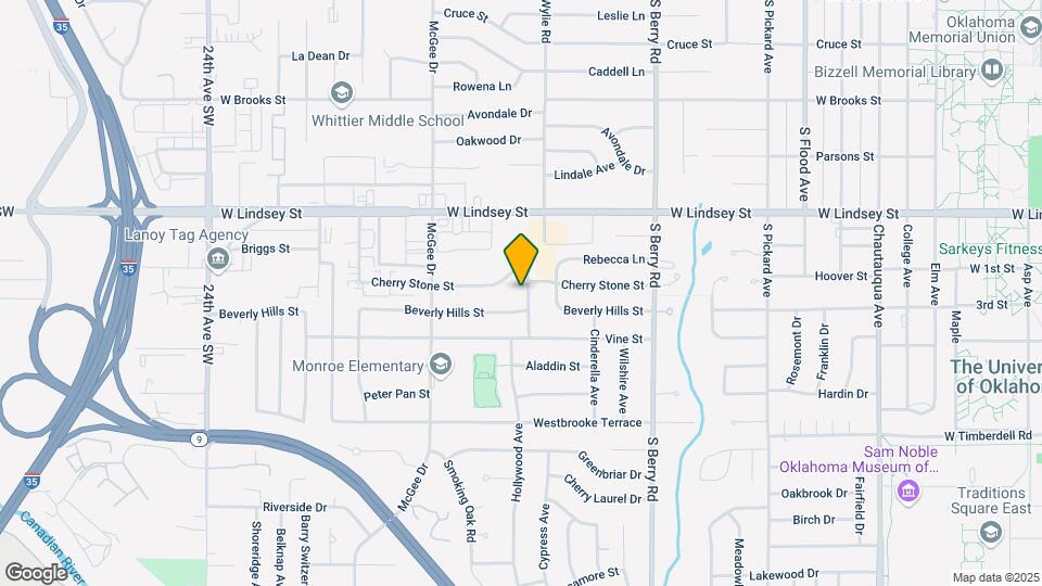 1418 Hollywood Ave Mapa y Detalles de la Ubicación