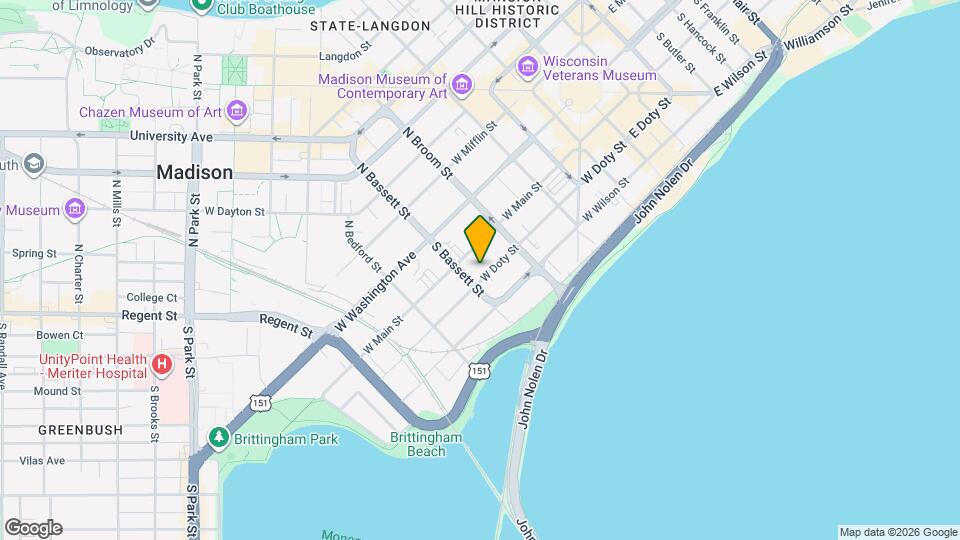 442 W Doty St Mapa y Detalles de la Ubicación