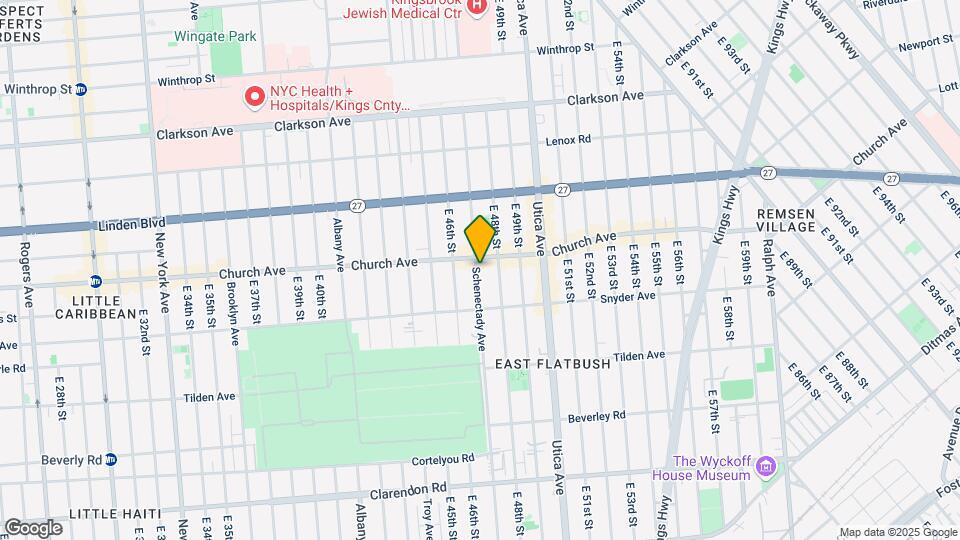899 Schenectady Ave Mapa y Detalles de la Ubicación