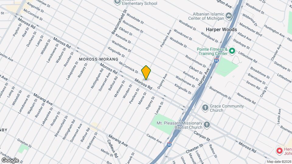 20219 Moross Rd Map and Location Details