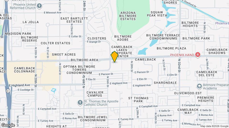 Biltmore at Camelback Map and Location Details