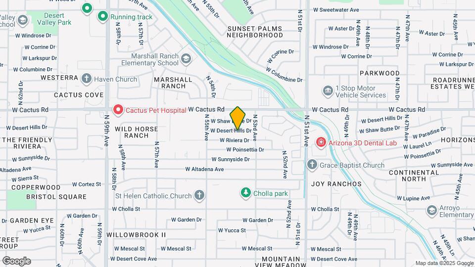 5337 W Desert Hills Dr Map and Location Details
