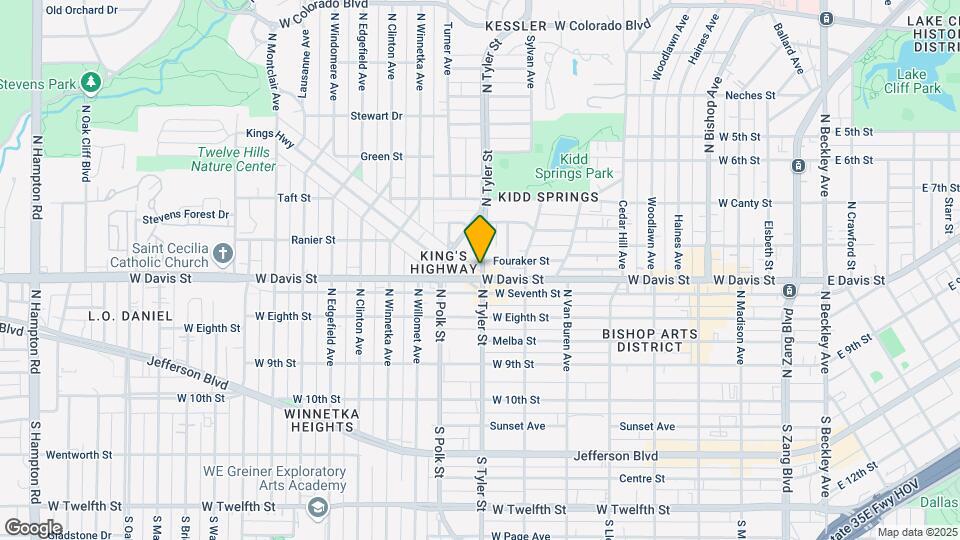 625 N Tyler St Map and Location Details