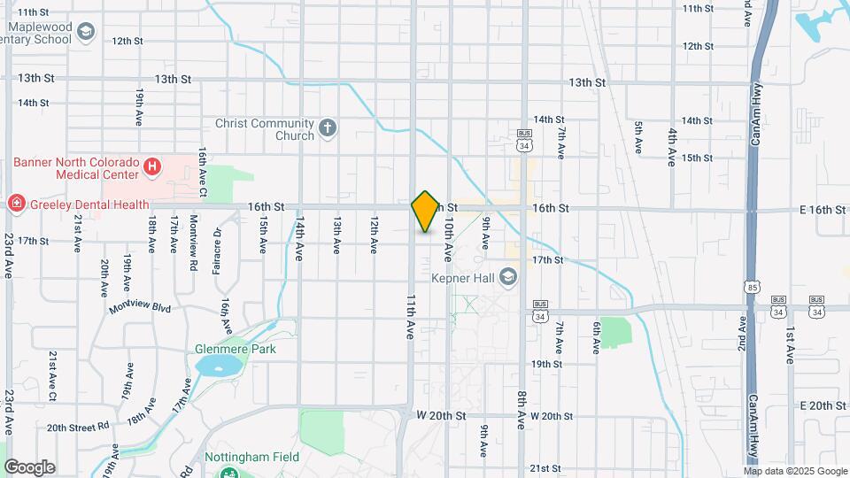 1019 17th St Map and Location Details