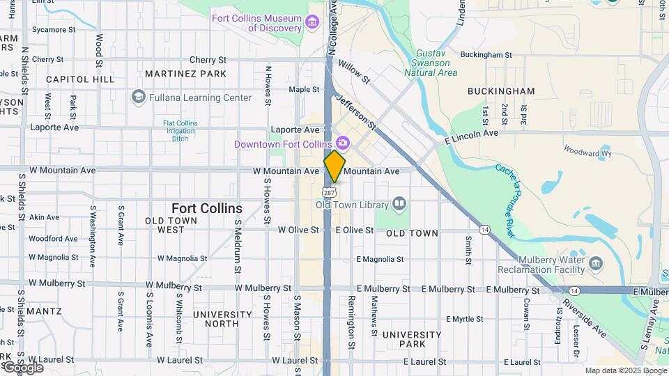 130-134 S College Ave Map and Location Details