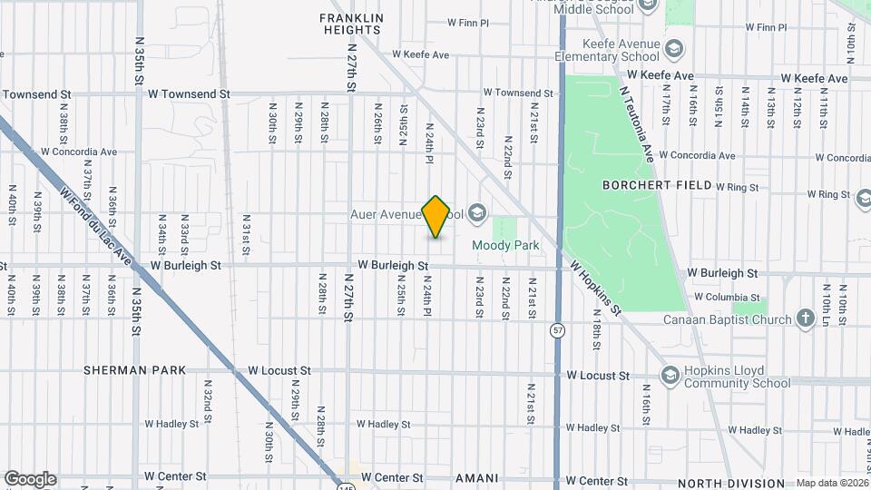 3128 N 24th Pl Map and Location Details