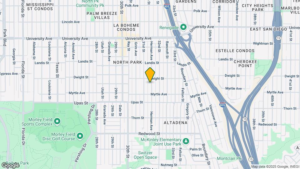 3560 Herman Ave Mapa y Detalles de la Ubicación