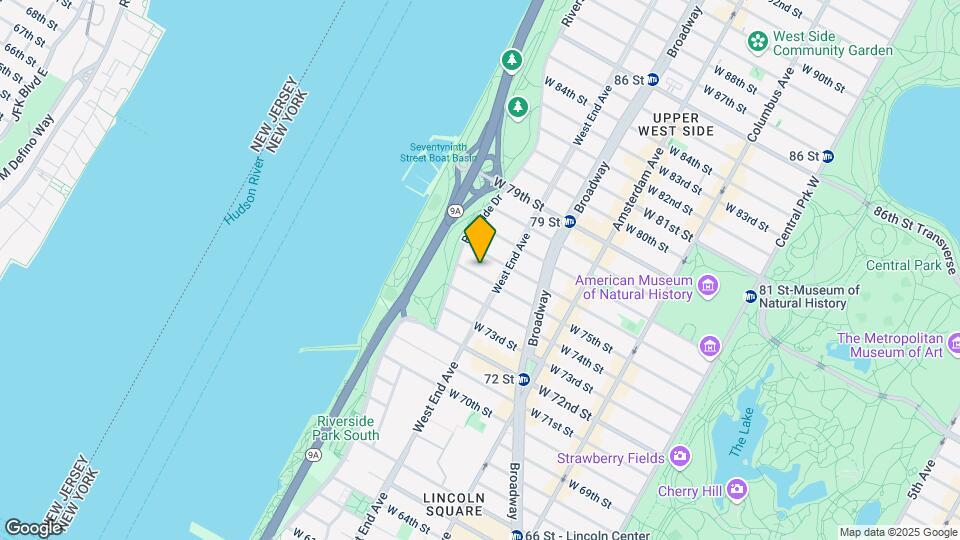315 W 75th St Mapa y Detalles de la Ubicación