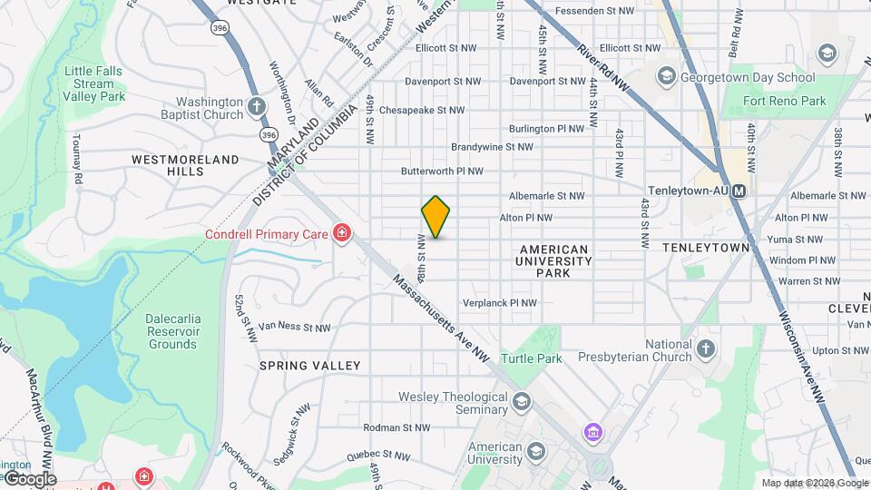 4708 Yuma St NW Map and Location Details