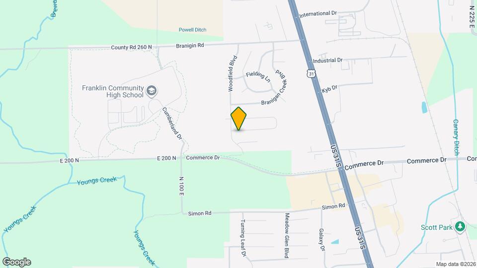 1229 S Aberdeen Dr Map and Location Details