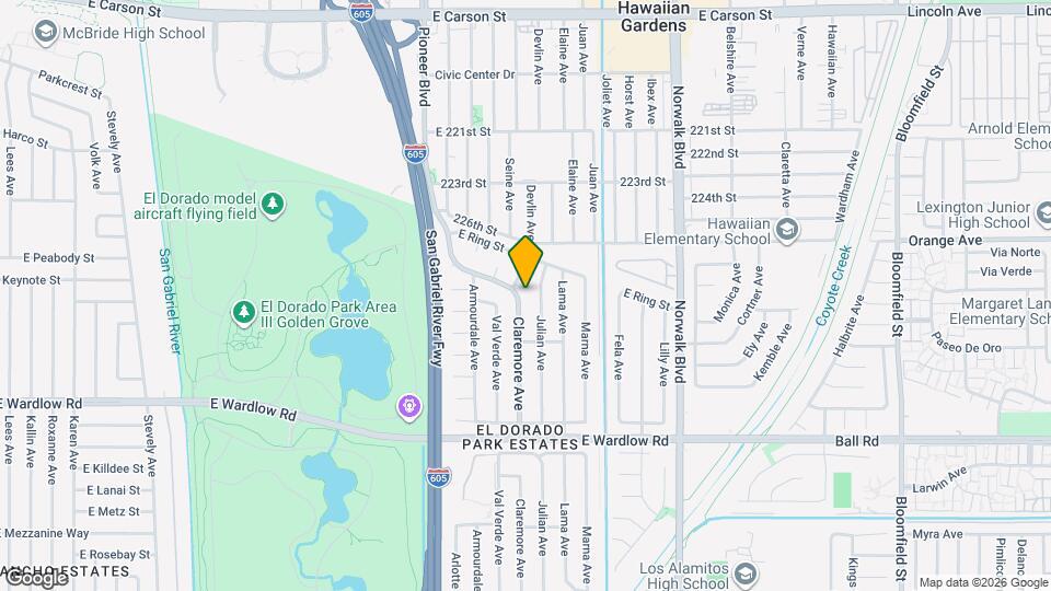 3590 Claremore Ave Map and Location Details