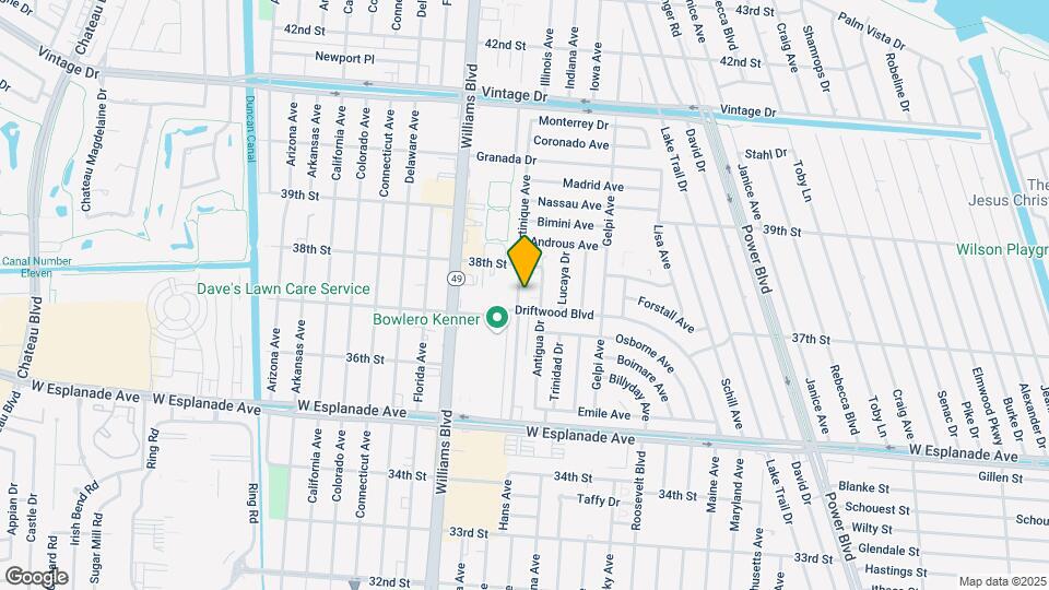 3716 Martinique Ave Map and Location Details