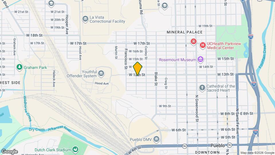 1026 W 13th St Map and Location Details