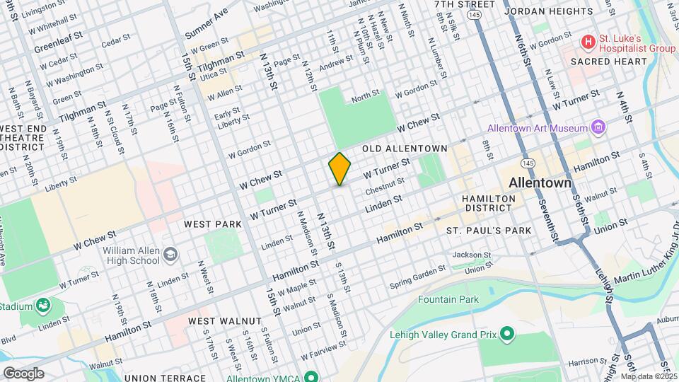 1218 W Turner St Map and Location Details