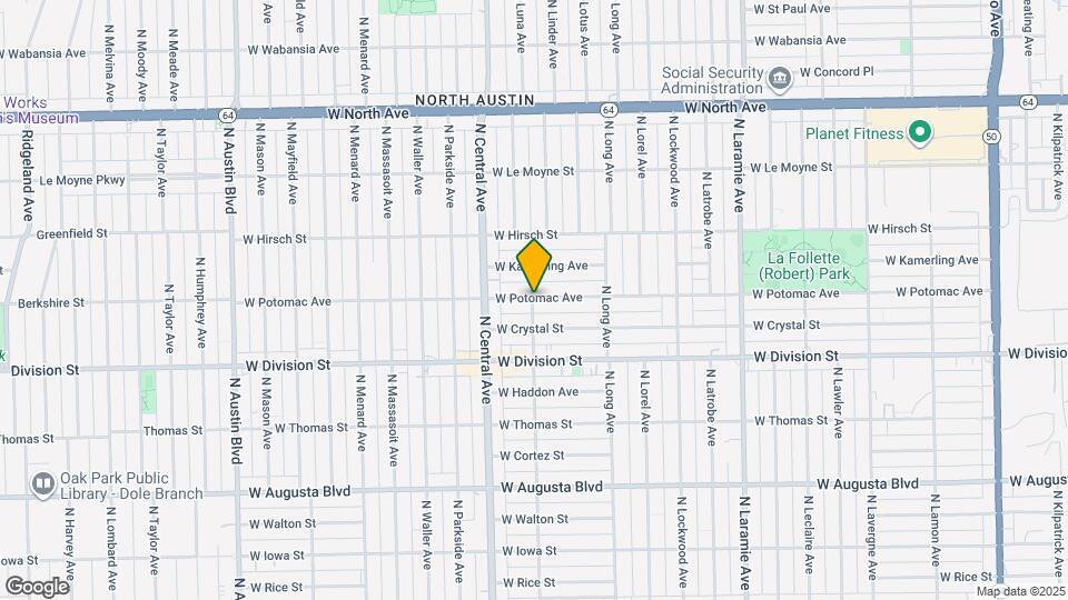 1309 N Lorel Ave Map and Location Details